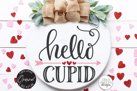 Hello Cupid SVG | Valentine's Day Design SVG Diva Watts Designs 