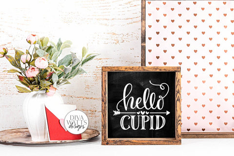 Hello Cupid SVG | Valentine's Day Design SVG Diva Watts Designs 