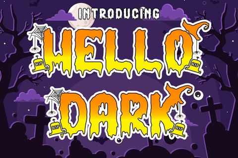 Hello Dark Font Andrey Design 