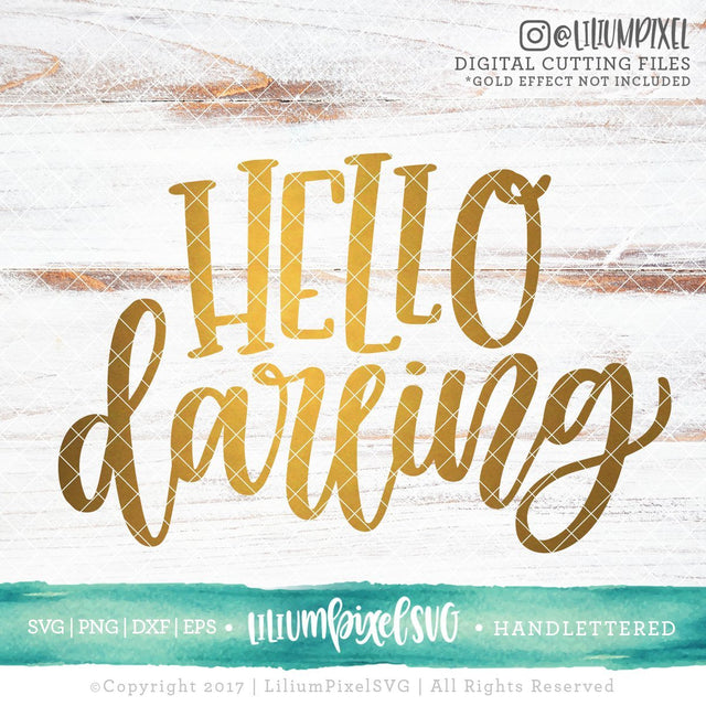 Hello Darling SVG Lilium Pixel SVG 