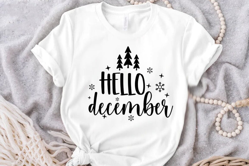 Hello december, Christmas SVG SVG FiveStarCrafting 