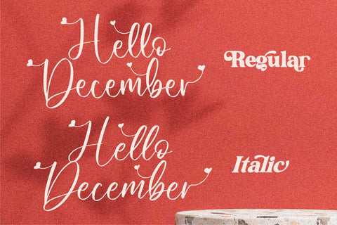 Hello December Font Letterena Studios 