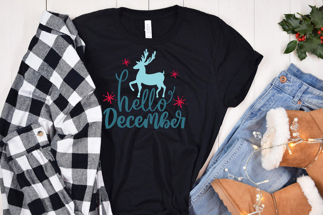 Hello December SVG Cut File SVG dapiyupi store 