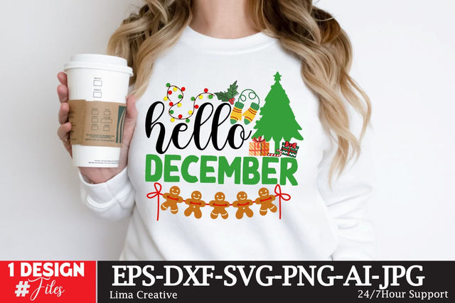 Hello December SVG Cute File SVG Insomnia Std 