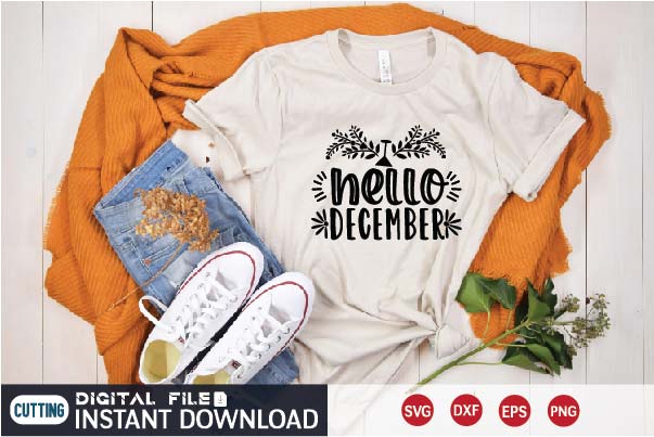hello december svg SVG designer krishna 