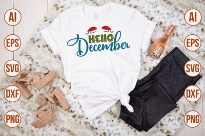 Hello December SVG SVG nirmal108roy 