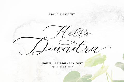 Hello Diandra Font Fargun Studio 
