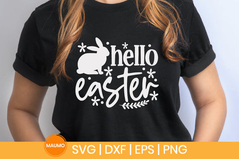 Hello easter, spring svg quote SVG Maumo Designs 