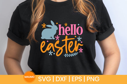 Hello easter, spring svg quote SVG Maumo Designs 