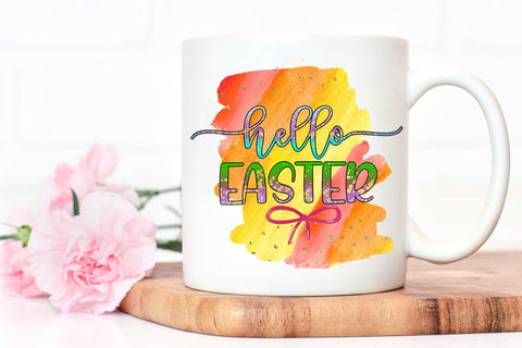 Hello Easter Sublimation I Easter Sublimation I Easter PNG Sublimation Happy Printables Club 