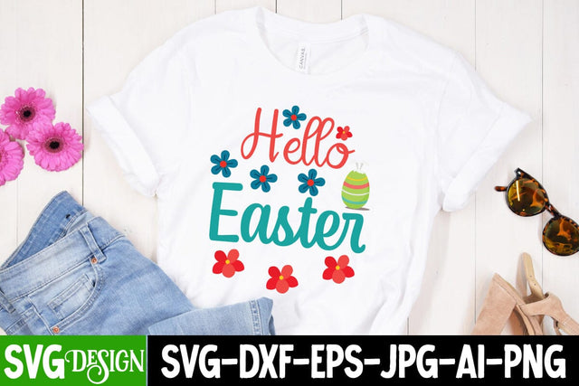 Hello Easter SVG Cut File SVG BlackCatsMedia 
