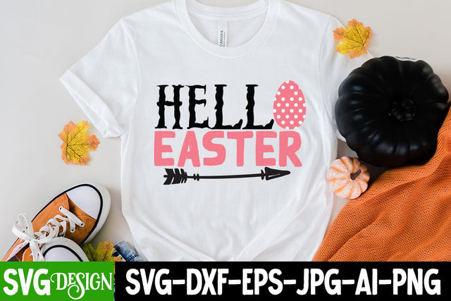 Hello Easter SVG Cut File SVG BlackCatsMedia 