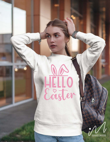 Hello Easter svg, Easter t shirt svg, Easter cricut, Easter day svg SVG Isabella Machell 
