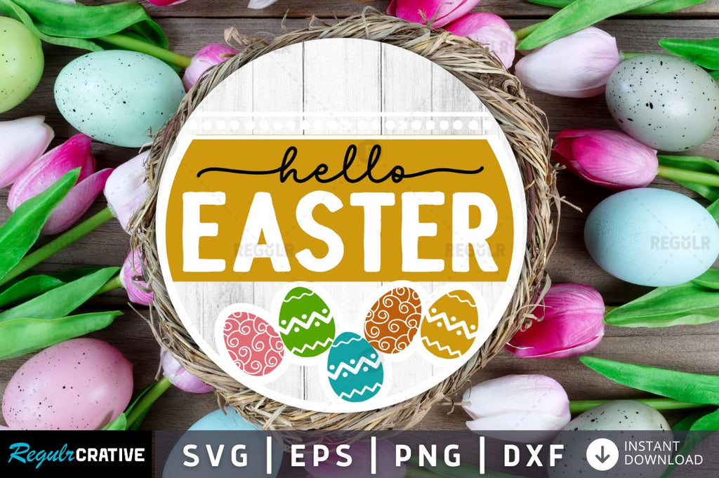 Hello easter SVG - So Fontsy