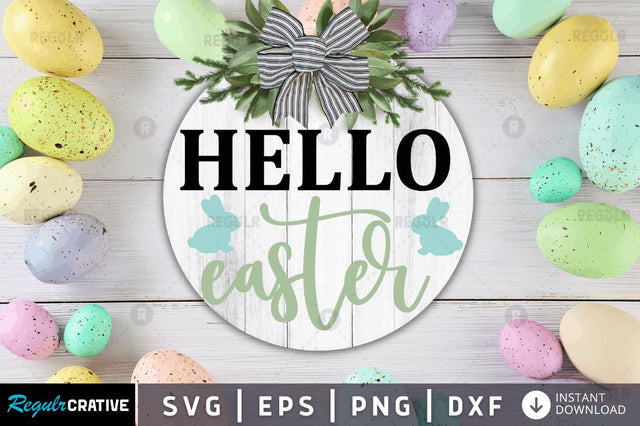 Hello easter SVG SVG Regulrcrative 