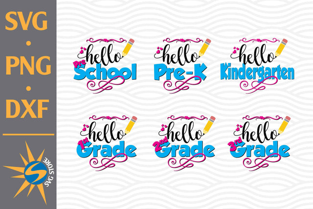 Hello Education SVG, PNG, DXF Digital Files Include SVG SVGStoreShop 