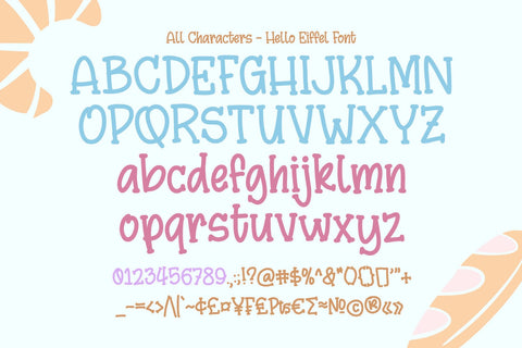 Hello Eiffel Font yumnatype 