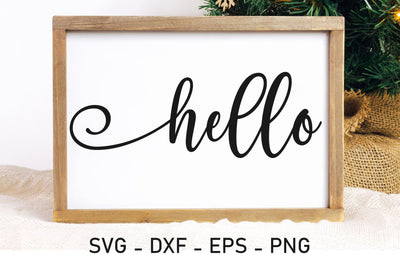 Hello eSVG / Png files for Silhouette Designs SVG Chamsae Studio 