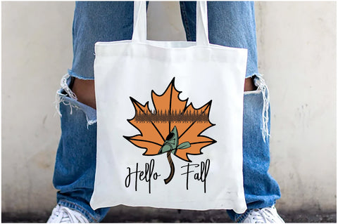 Hello Fall Autumn Leave Sublimation Sublimation Jagonath Roy 