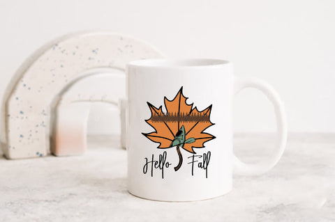 Hello Fall Autumn Leave Sublimation Sublimation Jagonath Roy 