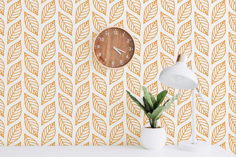 Hello fall autumn leaves seamless pattern seasonal bundle. Autumnal leaf surface pattern design for textile and crafting Digital Pattern KatineArt 