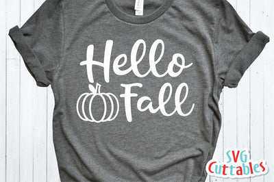Hello Fall | Autumn SVG Svg Cuttables 