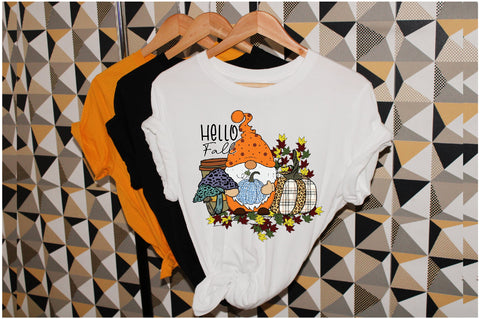 Hello Fall, Fall Gnome Sublimation Sublimation Jagonath Roy 