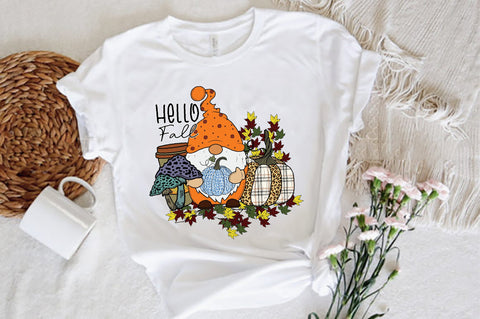 Hello Fall, Fall Gnome Sublimation Sublimation Jagonath Roy 