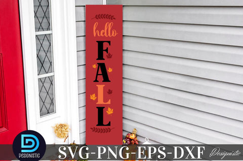 Hello Fall, Fall Porch Sign Svg Bundle SVG DESIGNISTIC 
