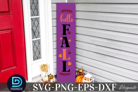 Hello Fall, Fall Porch Sign Svg Bundle SVG DESIGNISTIC 