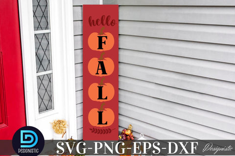 Hello Fall, Fall Porch Sign Svg Bundle SVG DESIGNISTIC 