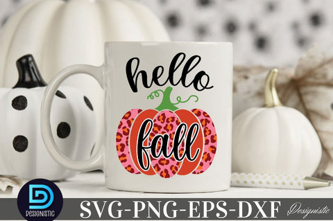 Hello Fall, Fall SVG SVG DESIGNISTIC 