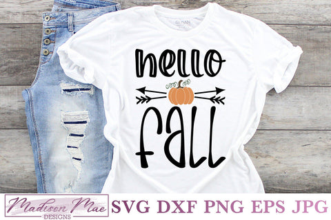 Hello Fall, Fall SVG SVG Madison Mae Designs 