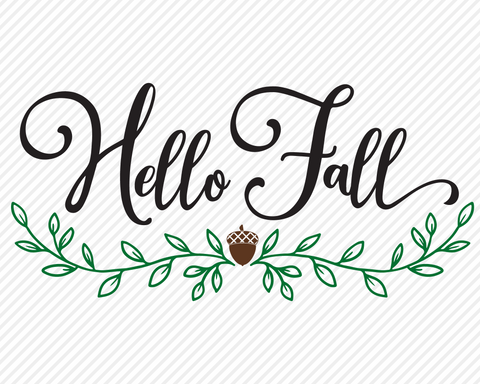 Hello Fall | Fall SVG SVG Texas Southern Cuts 