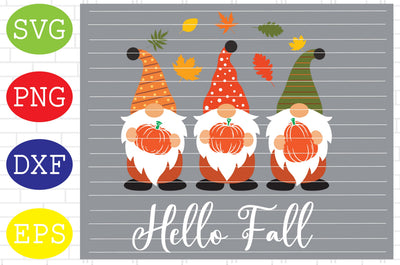 Hello Fall Gnomes 3 Svg, Fall Gnomes Svg, Thanksgiving Svg, Autumn Svg, Autumn Gnomes Svg, Fall Svg SVG DigitalSvgFiles 