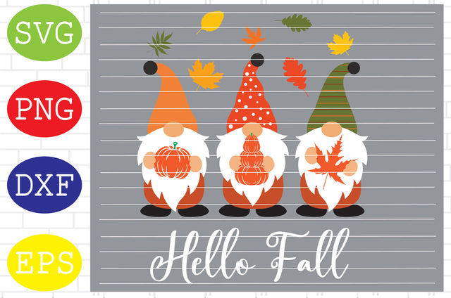 Hello Fall Gnomes 5 Svg, Fall Gnomes Svg, Thanksgiving Svg, Autumn Svg, Autumn Gnomes Svg, Fall Svg SVG DigitalSvgFiles 