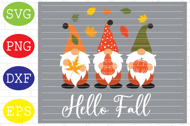 Hello Fall Gnomes 6 Svg, Fall Gnomes Svg, Thanksgiving Svg, Autumn Svg, Autumn Gnomes Svg, Fall Svg SVG DigitalSvgFiles 