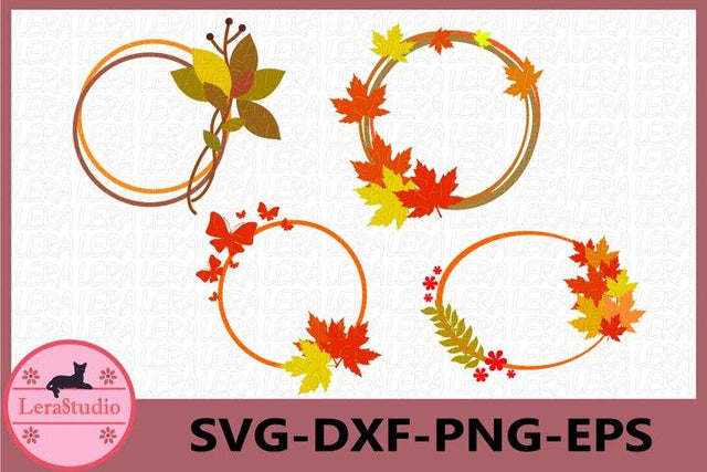 Hello Fall Leaves Svg SVG Lerastudio 