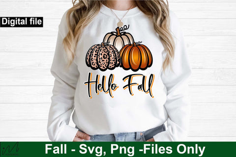 Hello fall png, Fall t shirt, Pumpkin t shirt, Fall cricut, Halloween t shirt, Fall png sublimation, Cut file, Pumpkin SVG Isabella Machell 