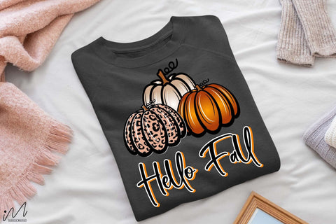 Hello fall png, Fall t shirt, Pumpkin t shirt, Fall cricut, Halloween t shirt, Fall png sublimation, Cut file, Pumpkin SVG Isabella Machell 