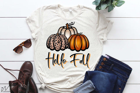Hello fall png, Fall t shirt, Pumpkin t shirt, Fall cricut, Halloween t shirt, Fall png sublimation, Cut file, Pumpkin SVG Isabella Machell 