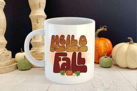Hello Fall PNG I Fall Sublimation I Autumn Sublimation PNG Sublimation Happy Printables Club 