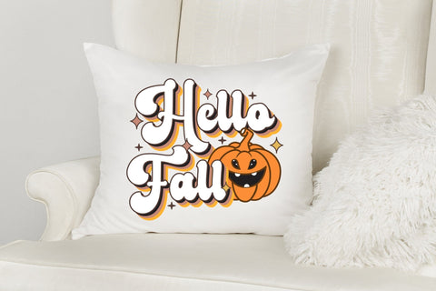 Hello Fall PNG - Retro Fall Sublimation Design Sublimation CraftLabSVG 