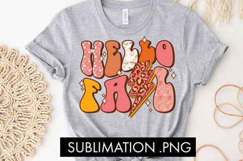 Hello Fall PNG Sublimation Sublimation Freeling Design House 