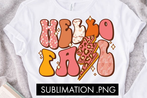 Hello Fall PNG Sublimation Sublimation Freeling Design House 