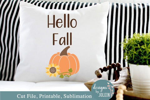 Hello Fall Pumpkin SVG Designs by Jolein 