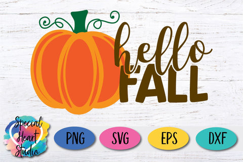 Hello Fall Pumpkin SVG Special Heart Studio 