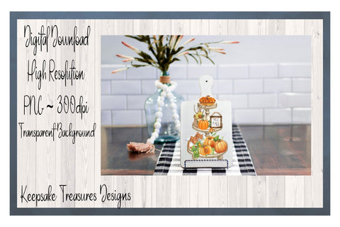 Hello Fall, Pumpkin Tiered Tray, Png Sublimation Design Sublimation Keepsake Treasures Designs LLC. 