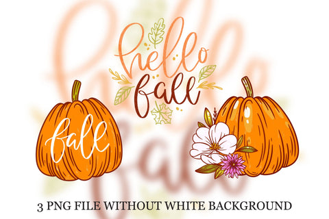 Hello fall Sticker bundle PNG Sublimation CutePicturesStudio 