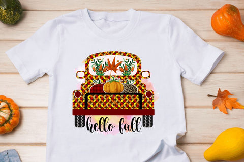 Hello fall Sublimation PNG, Fall Sublimation Design Sublimation Regulrcrative 
